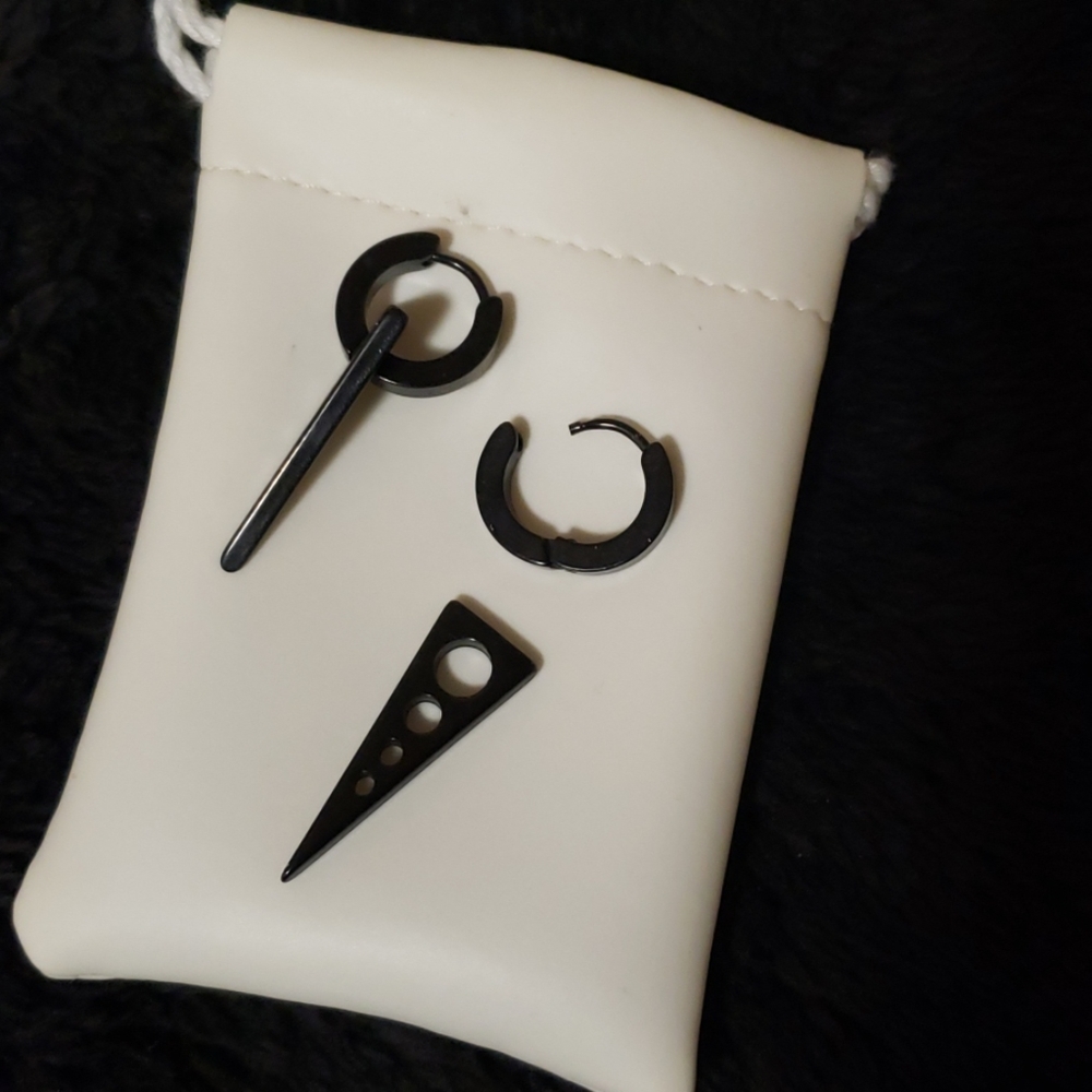 Black earrings